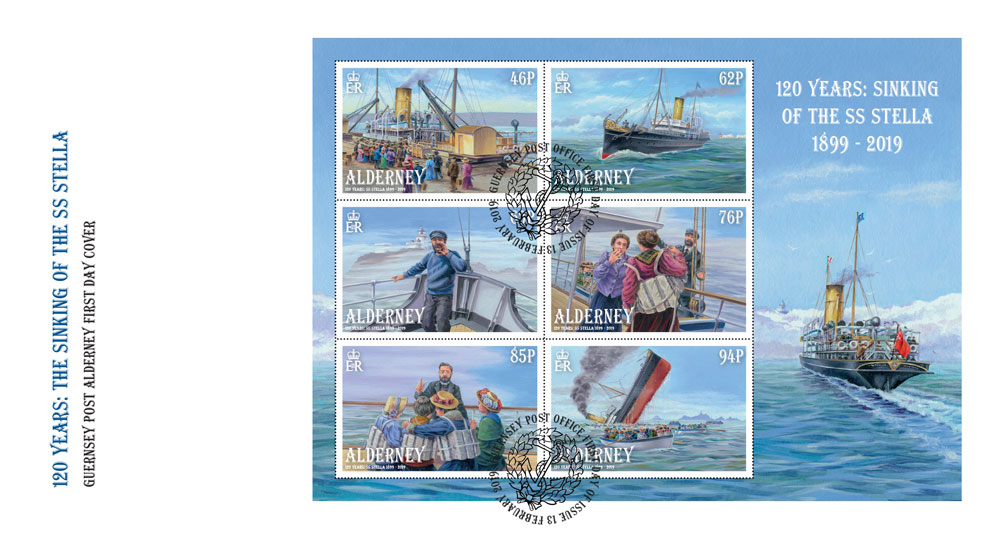 Stamps commemorate sinking of SS Stella 120 years ago